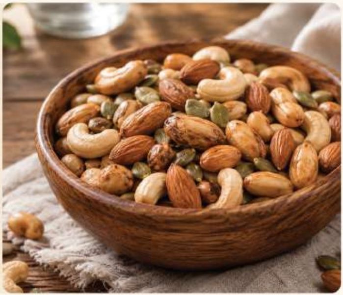 Bowl of premium mixed nuts and seeds